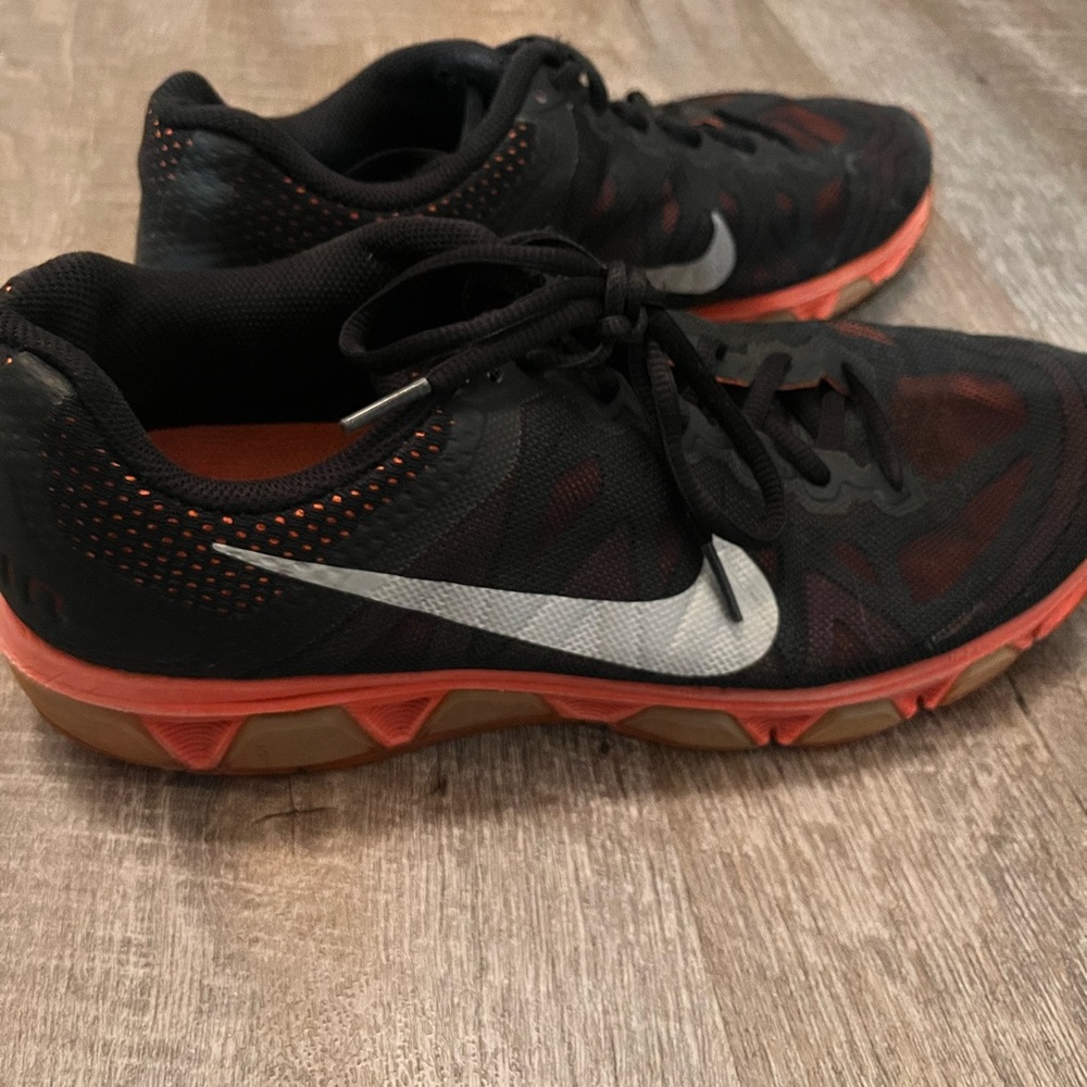 nike air max mens black orange size 10.5
